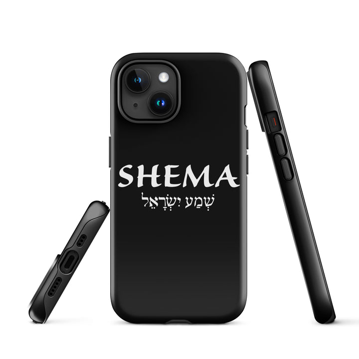 Christian Phone Case Shema Hebrew Black for iPhone® iPhone® Phone Cases   