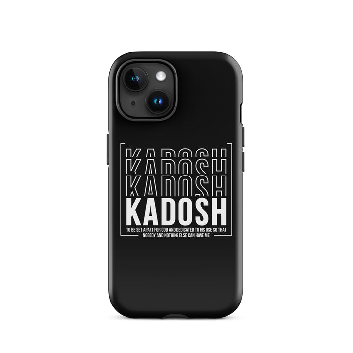 Christian Phone Case Kadosh Dedicated To His Use Black for iPhone® iPhone® Phone Cases Glossy iPhone 15 