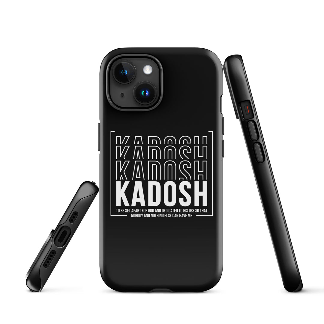 Christian Phone Case Kadosh Dedicated To His Use Black for iPhone® iPhone® Phone Cases   