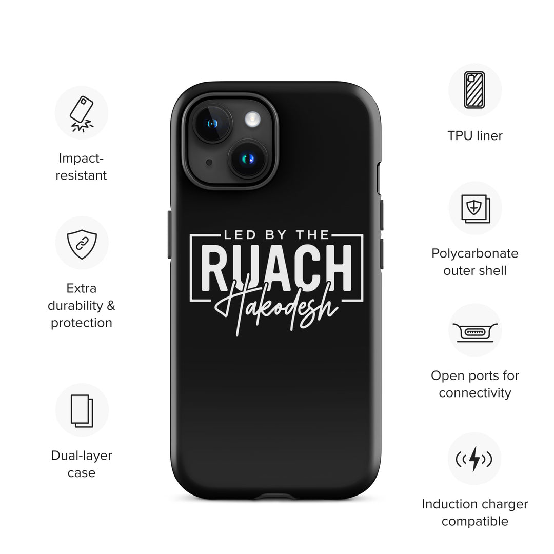 Christian Phone Case Led By Ruach Hakodesh Black for iPhone® iPhone® Phone Cases   