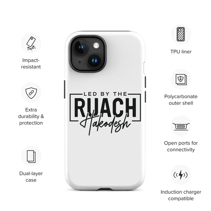 Christian Phone Case Led By Ruach Hakodesh White for iPhone® iPhone® Phone Cases   