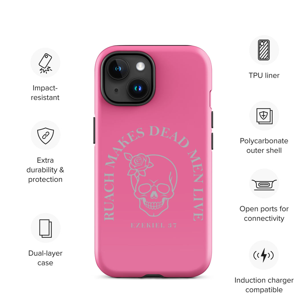 Christian Phone Case Ruach Makes Dead Men Live Pink for iPhone® iPhone® Phone Cases   