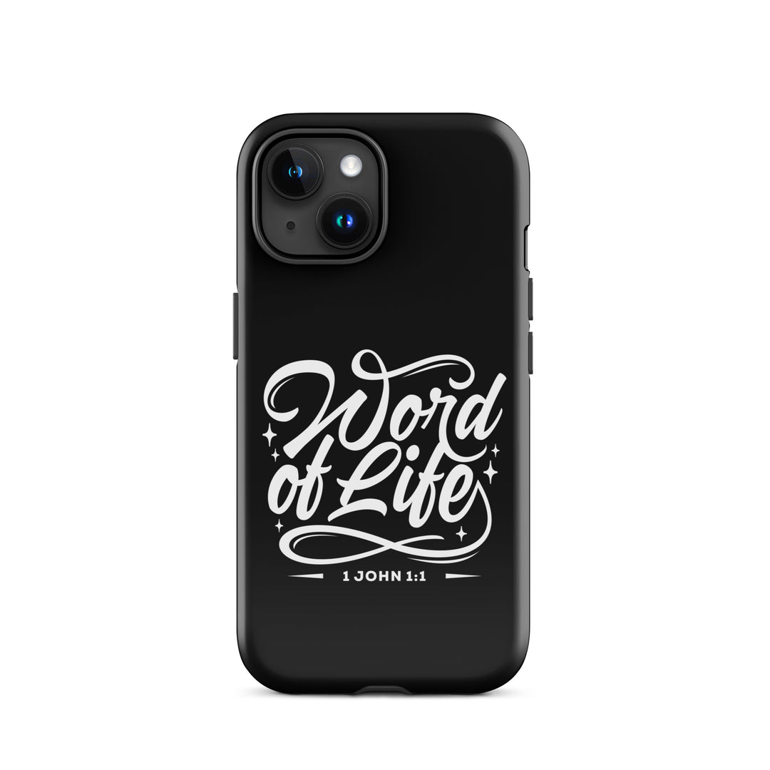 Christian Phone Case Word of Life Black for iPhone® iPhone® Phone Cases Glossy iPhone 15 