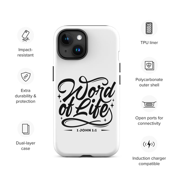 Christian Phone Case Word of Life White for iPhone® iPhone® Phone Cases   