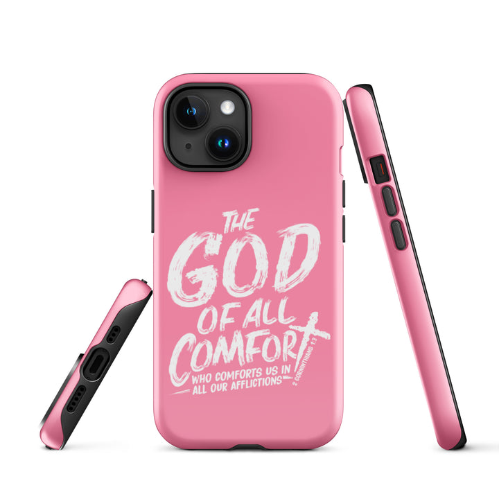 Christian Phone Case God of All Comfort Pink for iPhone® iPhone® Phone Cases   