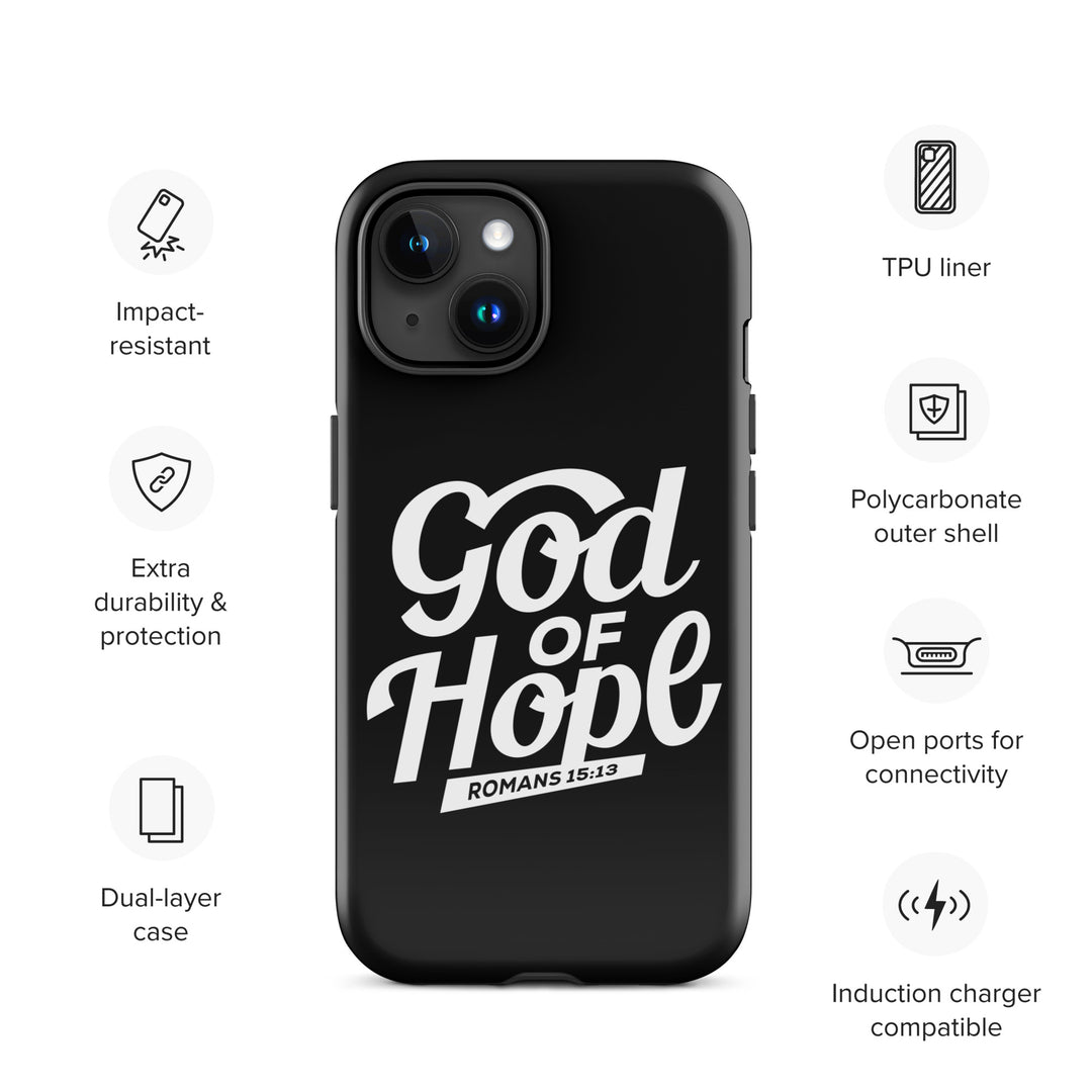 Christian Phone Case God of Hope Black for iPhone® iPhone® Phone Cases   