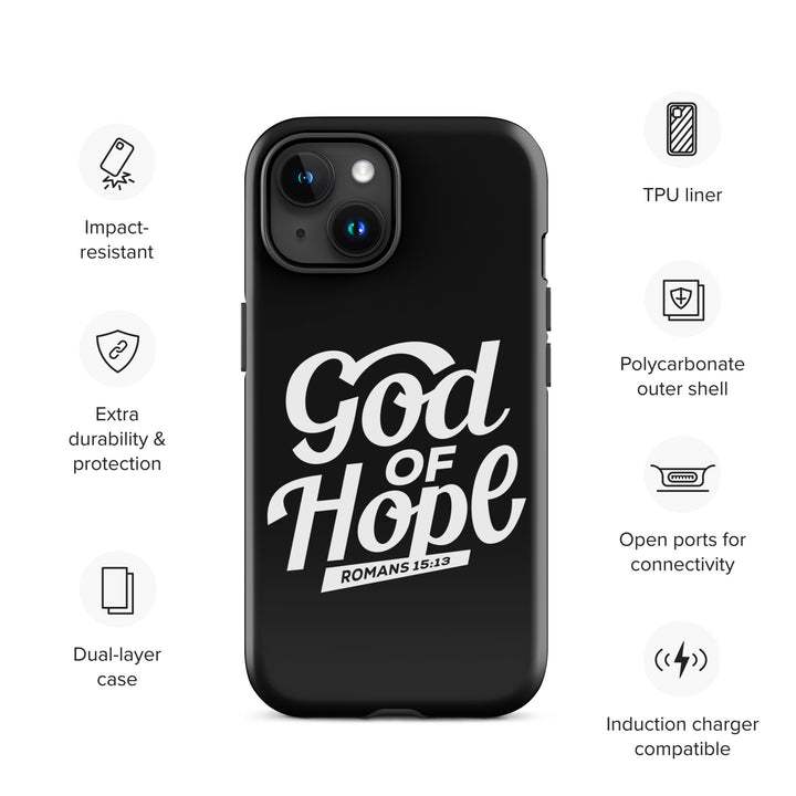 Christian Phone Case God of Hope Black for iPhone® iPhone® Phone Cases   