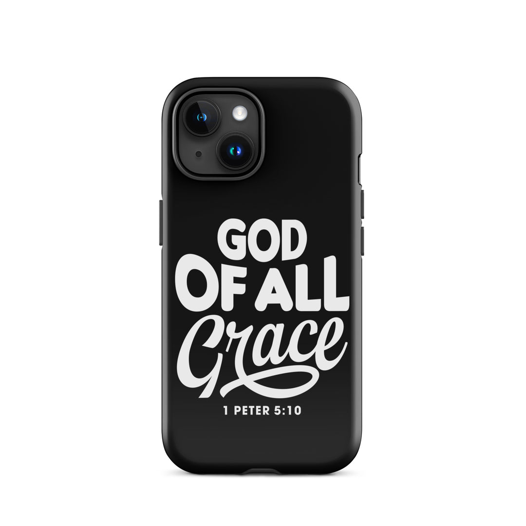 Christian Phone Case God of All Grace Black for iPhone® iPhone® Phone Cases Glossy iPhone 15 