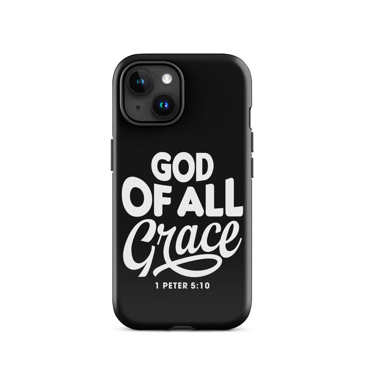 Christian Phone Case God of All Grace Black for iPhone® iPhone® Phone Cases Glossy iPhone 15 