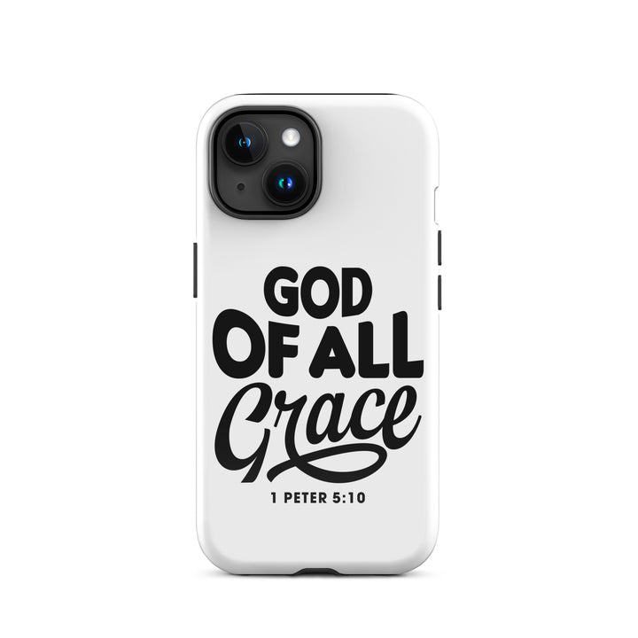 Christian Phone Case God of All Grace White for iPhone® iPhone® Phone Cases Glossy iPhone 15 