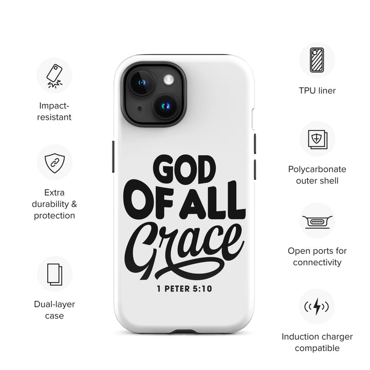 Christian Phone Case God of All Grace White for iPhone® iPhone® Phone Cases   