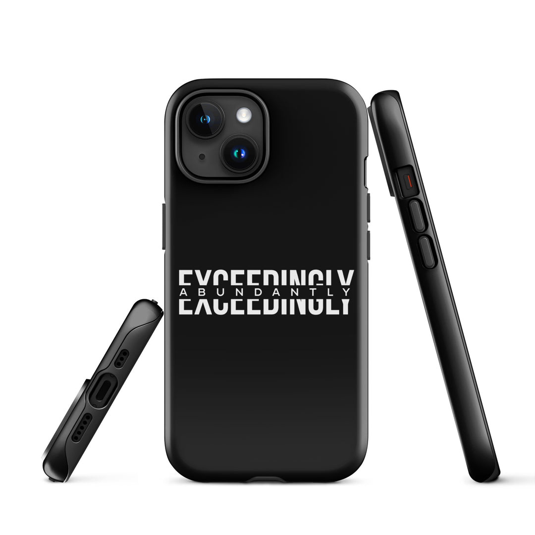 Christian Phone Case Exceedingly Abundantly Black for iPhone® iPhone® Phone Cases   