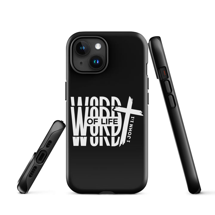 Christian Phone Case Word of Life Black for iPhone® iPhone® Phone Cases   