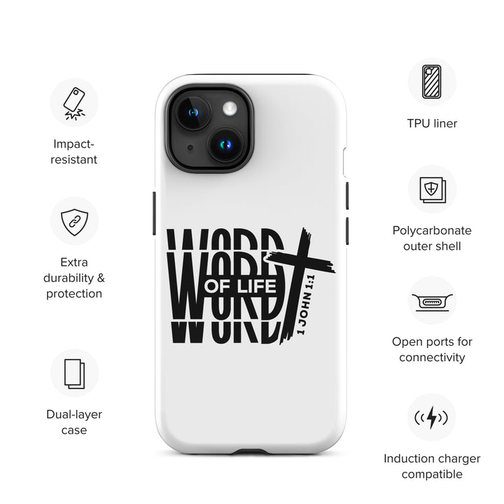 Christian Phone Case Word of Life White for iPhone® iPhone® Phone Cases   