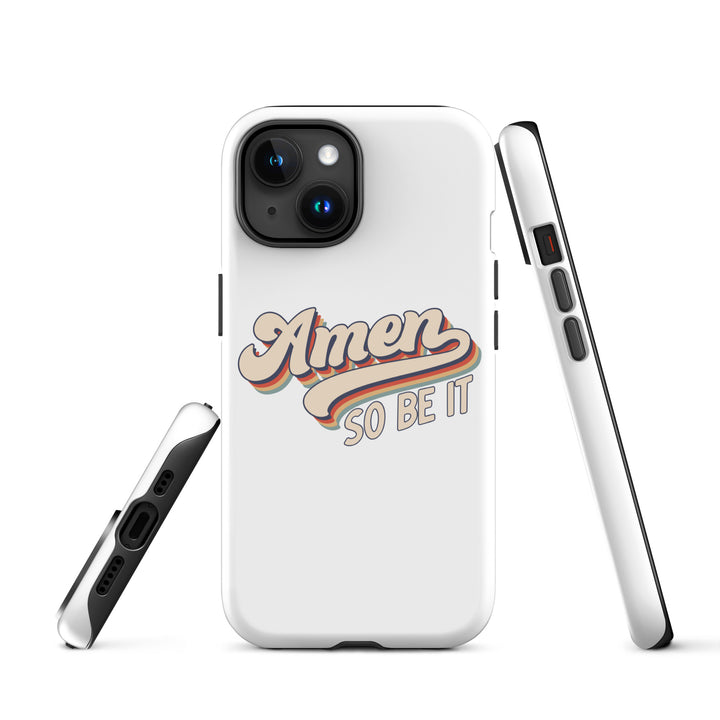 Christian Phone Case Amen So Be It White for iPhone® iPhone® Phone Cases   