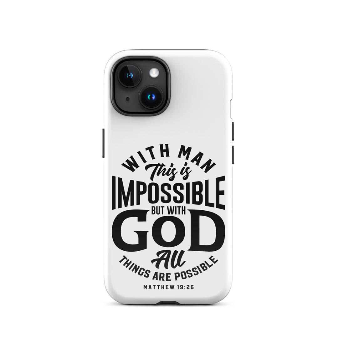 Christian Phone Case All Things Possible White for iPhone® iPhone® Phone Cases Glossy iPhone 15 