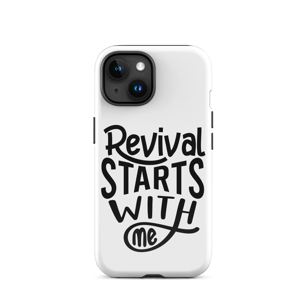 Christian Phone Case Revival Starts With Me White for iPhone® iPhone® Phone Cases Glossy iPhone 15 