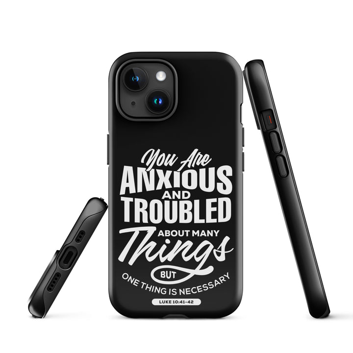 Christian Phone Case Anxious And Troubled Black for iPhone® iPhone® Phone Cases   