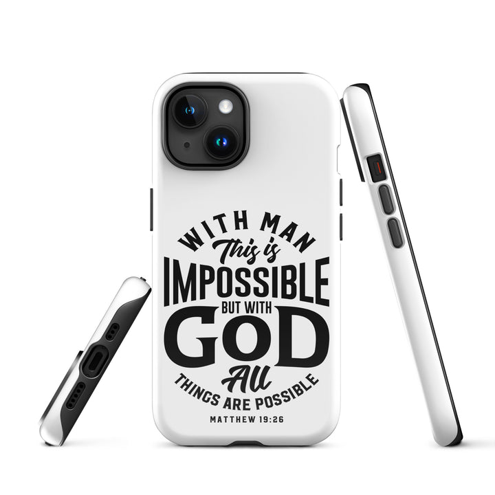 Christian Phone Case All Things Possible White for iPhone® iPhone® Phone Cases   