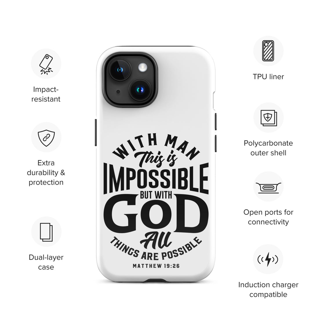 Christian Phone Case All Things Possible White for iPhone® iPhone® Phone Cases   