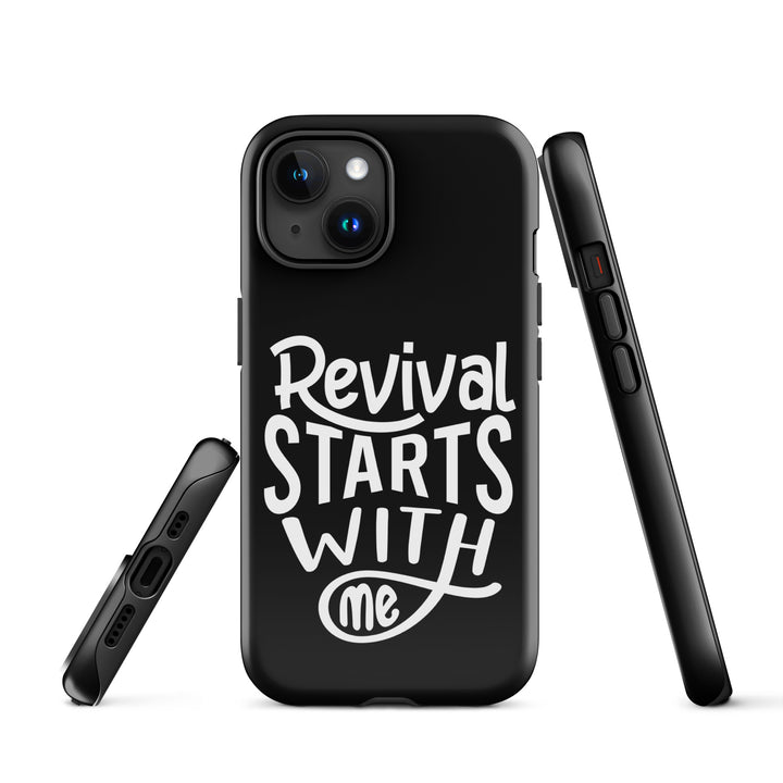 Christian Phone Case Revival Starts With Me Black for iPhone® iPhone® Phone Cases   