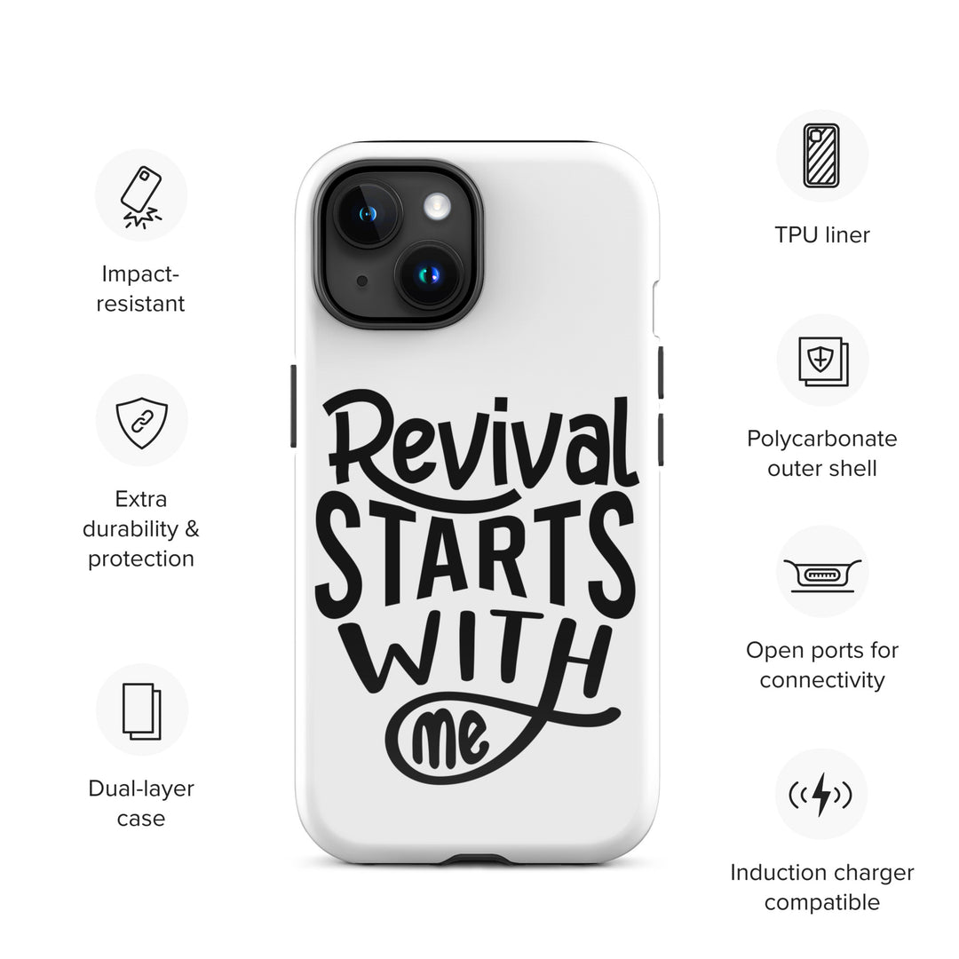 Christian Phone Case Revival Starts With Me White for iPhone® iPhone® Phone Cases   