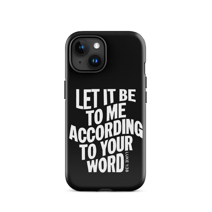 Christian Phone Case According To Your Word Black for iPhone® iPhone® Phone Cases   