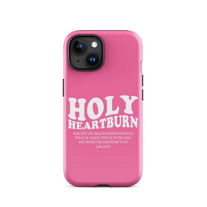 Christian Phone Case Holy Heartburn Pink  for iPhone® iPhone® Phone Cases Glossy iPhone 15 