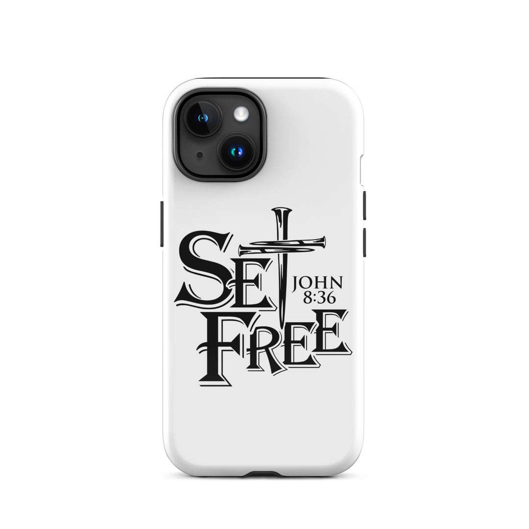 Christian Phone Case Set Free White for iPhone® iPhone® Phone Cases Glossy iPhone 15 