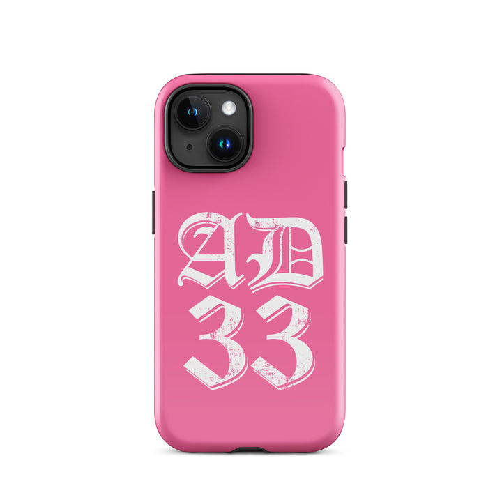 Christian Phone Case AD 33 Old English Pink for iPhone® iPhone® Phone Cases Glossy iPhone 15 