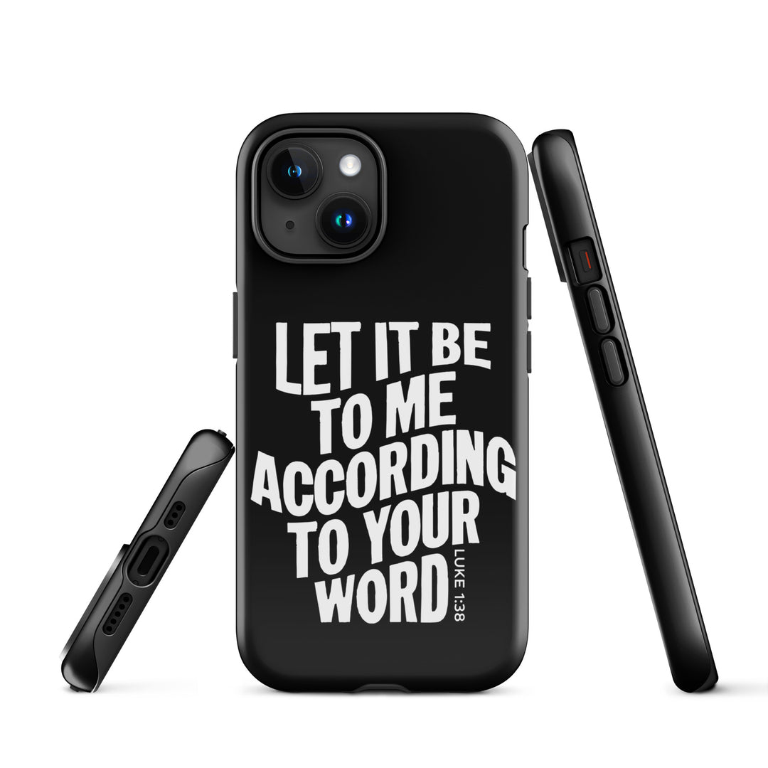 Christian Phone Case According To Your Word Black for iPhone® iPhone® Phone Cases   