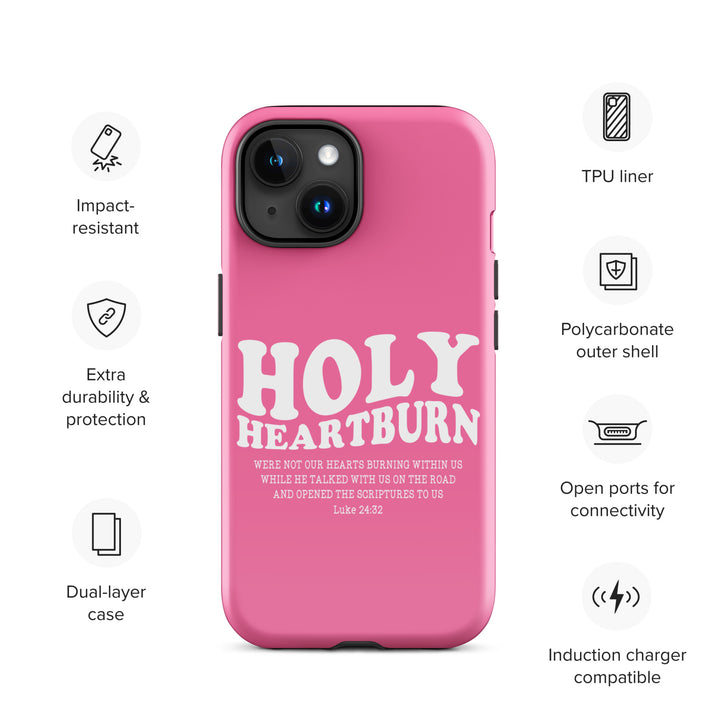 Christian Phone Case Holy Heartburn Pink  for iPhone® iPhone® Phone Cases   