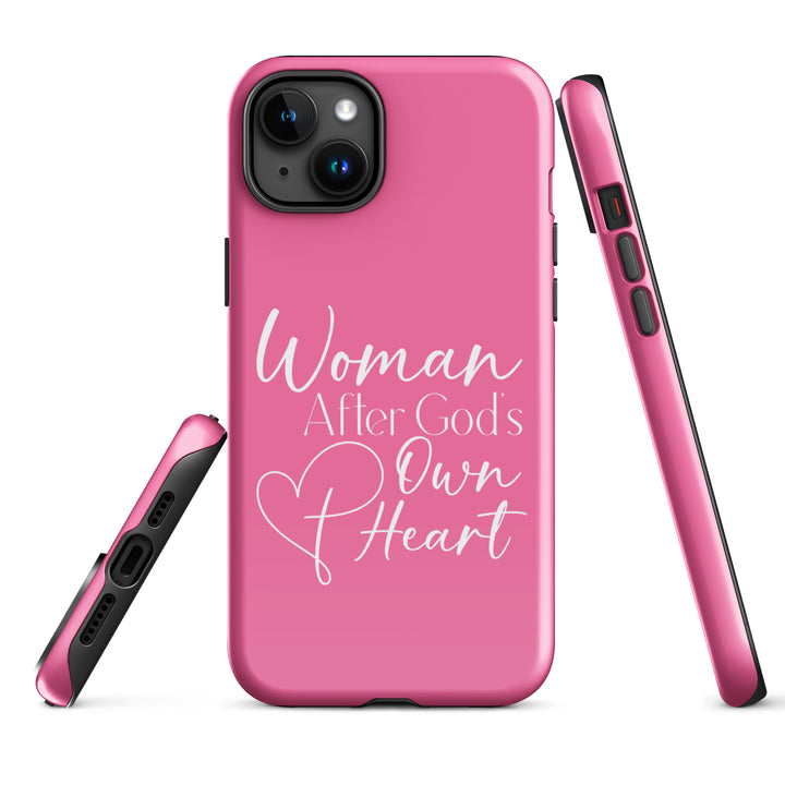 Christian Phone Case Woman After God's Heart Pink for iPhone® iPhone® Phone Cases   