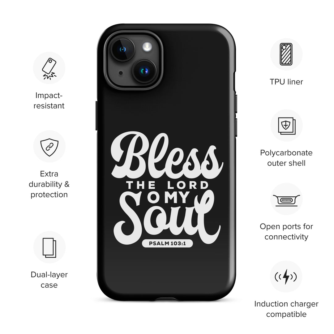 Christian Phone Case Bless The Lord Tough for iPhone® iPhone® Phone Cases   