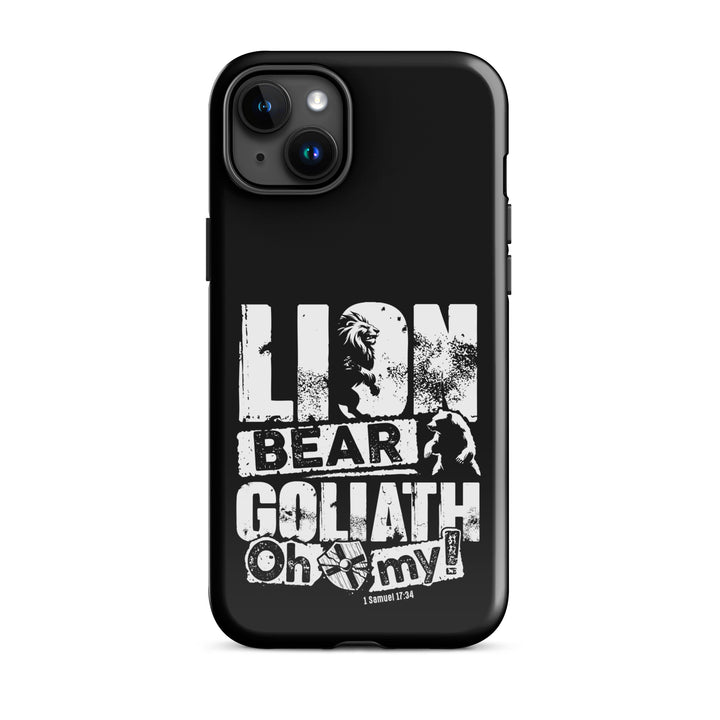 Christian Phone Case Lion Bear Goliath for iPhone® iPhone® Phone Cases Glossy iPhone 15 Plus 