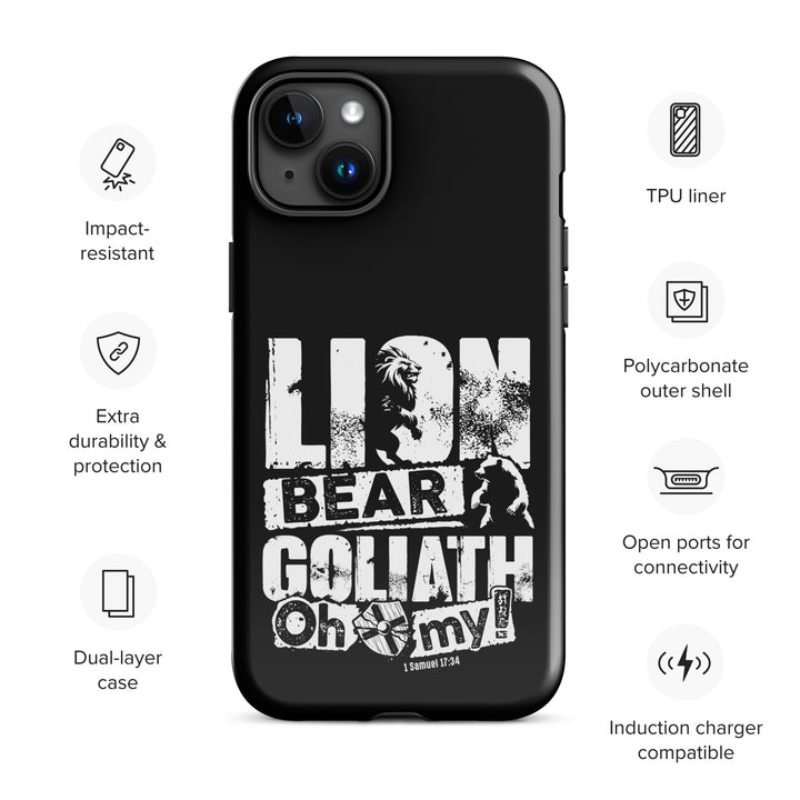 Christian Phone Case Lion Bear Goliath for iPhone® iPhone® Phone Cases   