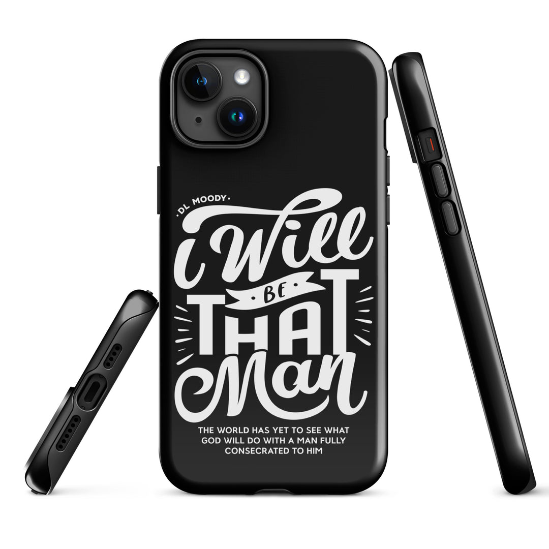 Christian Phone Case I Will Be That Man Black for iPhone® iPhone® Phone Cases   