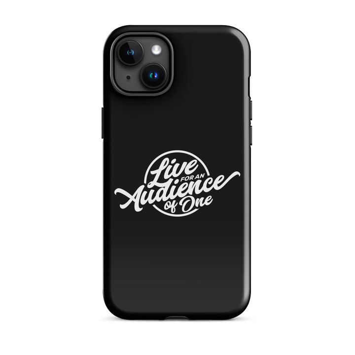 Christian Phone Case Audience of One Black for iPhone® iPhone® Phone Cases Glossy iPhone 15 Plus 