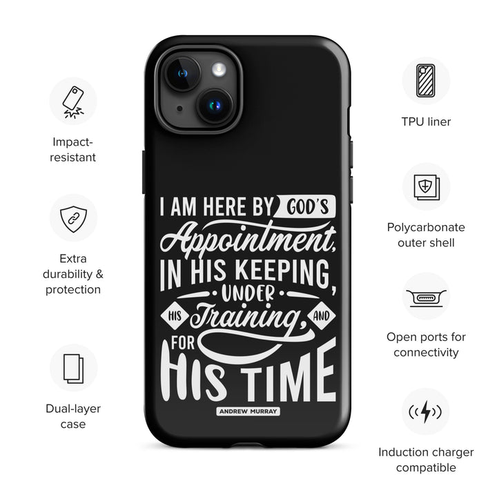 Christian Phone Case His Time Black for iPhone® iPhone® Phone Cases   