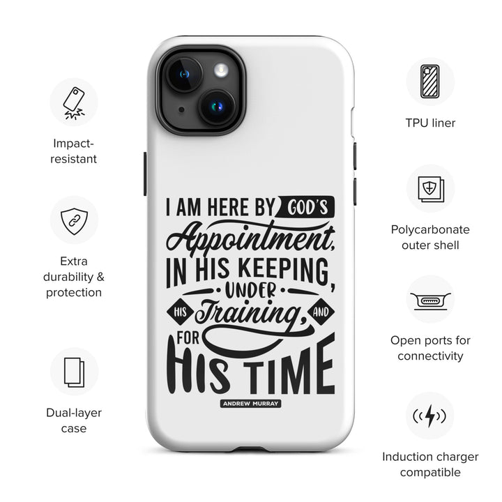 Christian Phone Case His Time White for iPhone® iPhone® Phone Cases   