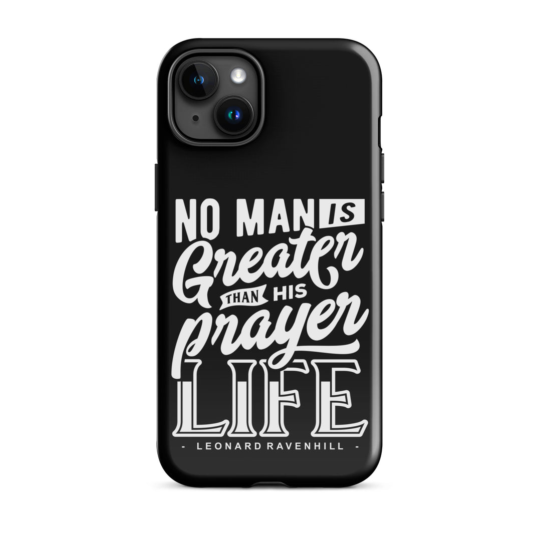 Christian Phone Case Prayer Life Black for iPhone® iPhone® Phone Cases Glossy iPhone 15 Plus 