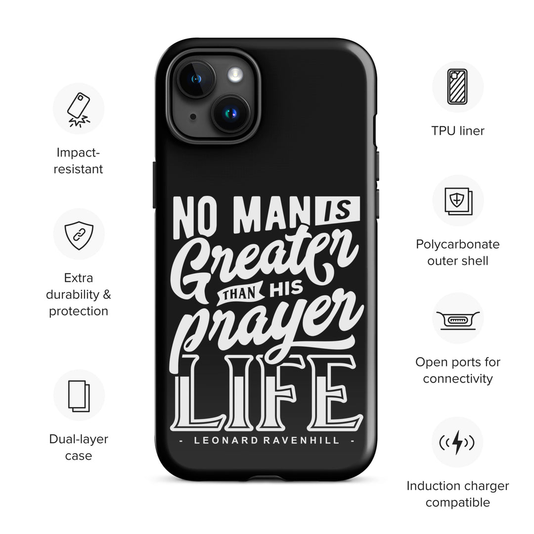 Christian Phone Case Prayer Life Black for iPhone® iPhone® Phone Cases   