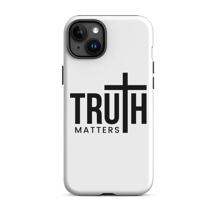 Christian Phone Case Truth Matters White for iPhone® iPhone® Phone Cases Glossy iPhone 15 Plus 