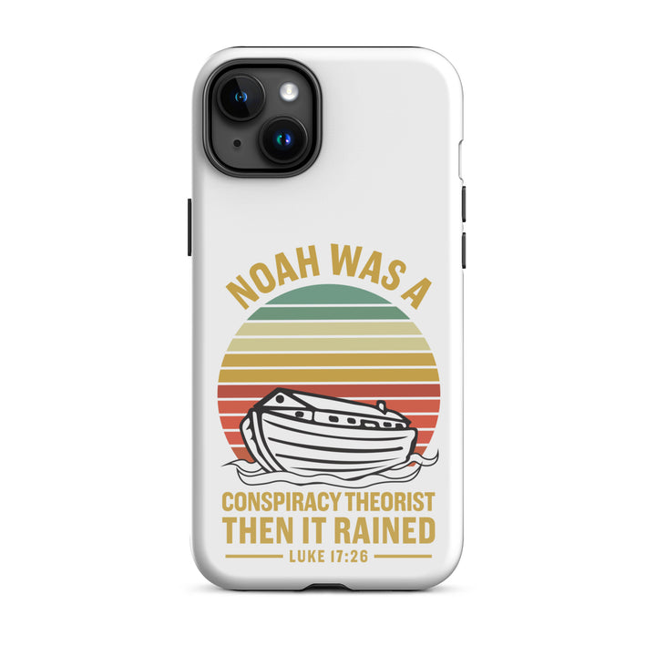 Christian Phone Case Noah Conspiracy White for iPhone® iPhone® Phone Cases Glossy iPhone 15 Plus 