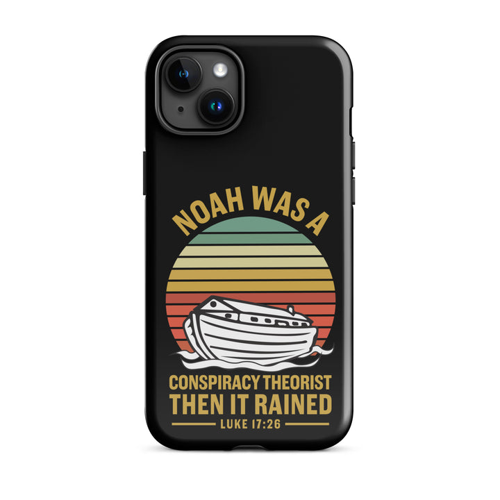 Christian Phone Case Noah Conspiracy Black for iPhone® iPhone® Phone Cases Glossy iPhone 15 Plus 