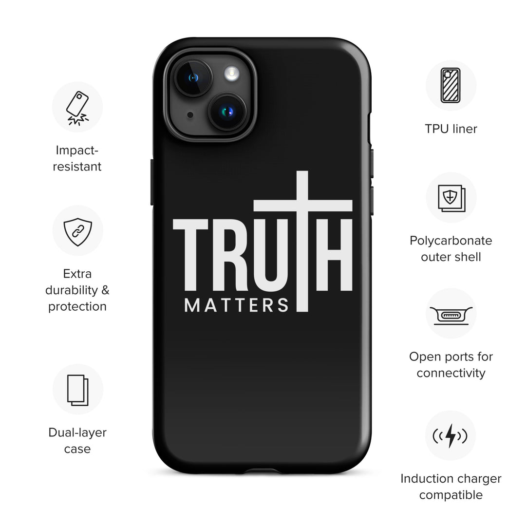 Christian Phone Case Truth Matters Black for iPhone® iPhone® Phone Cases   