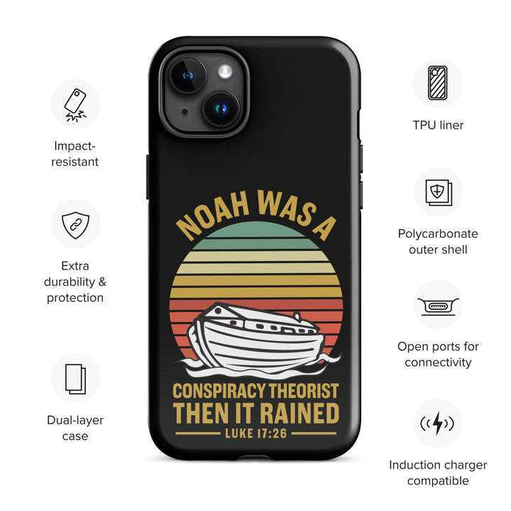 Christian Phone Case Noah Conspiracy Black for iPhone® iPhone® Phone Cases   