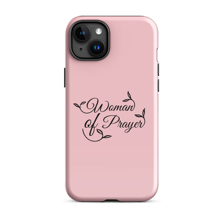 Christian Phone Case Woman of Prayer Pink for iPhone® iPhone® Phone Cases Glossy iPhone 15 Plus 