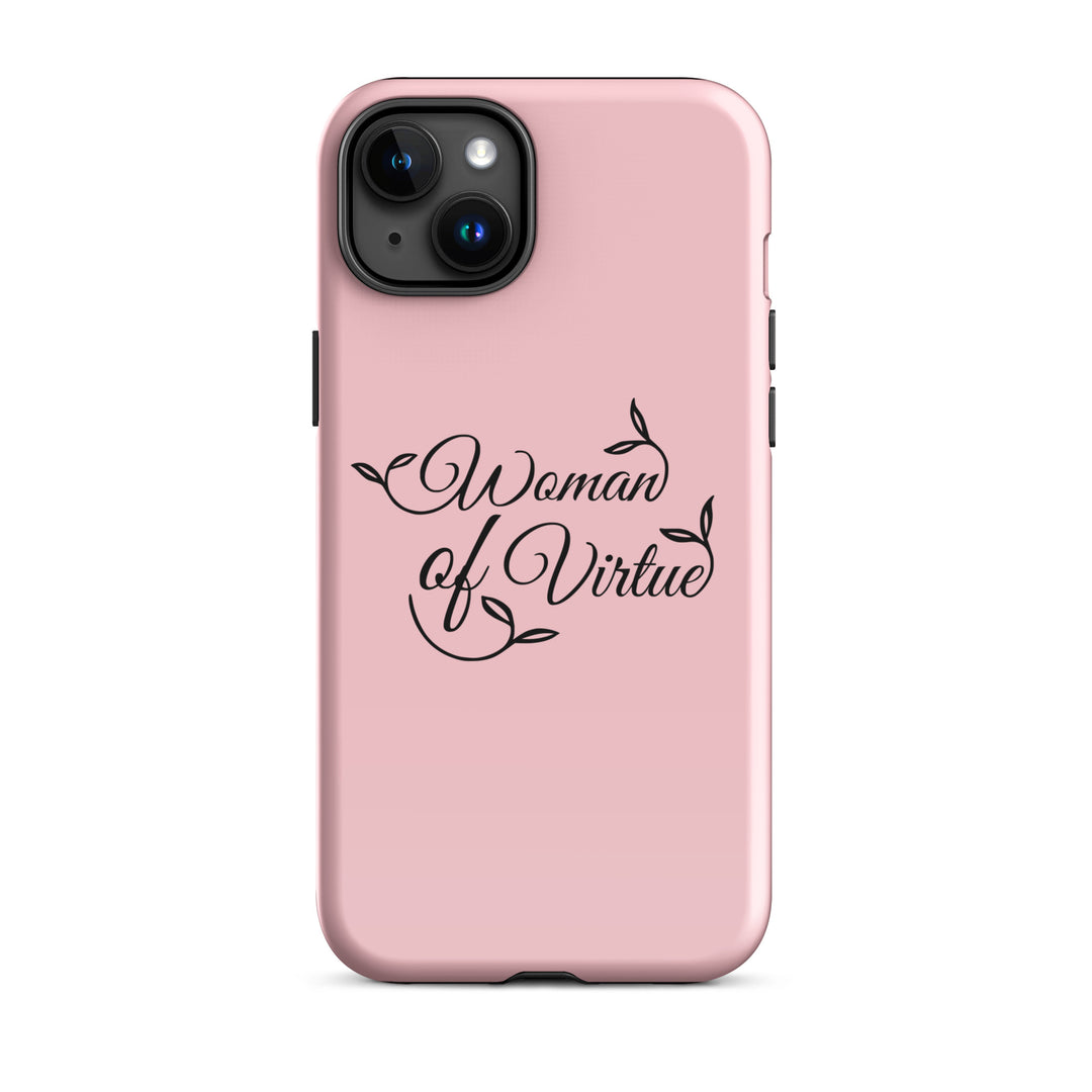 Christian Phone Case Woman of Virtue Pink for iPhone® iPhone® Phone Cases Glossy iPhone 15 Plus 