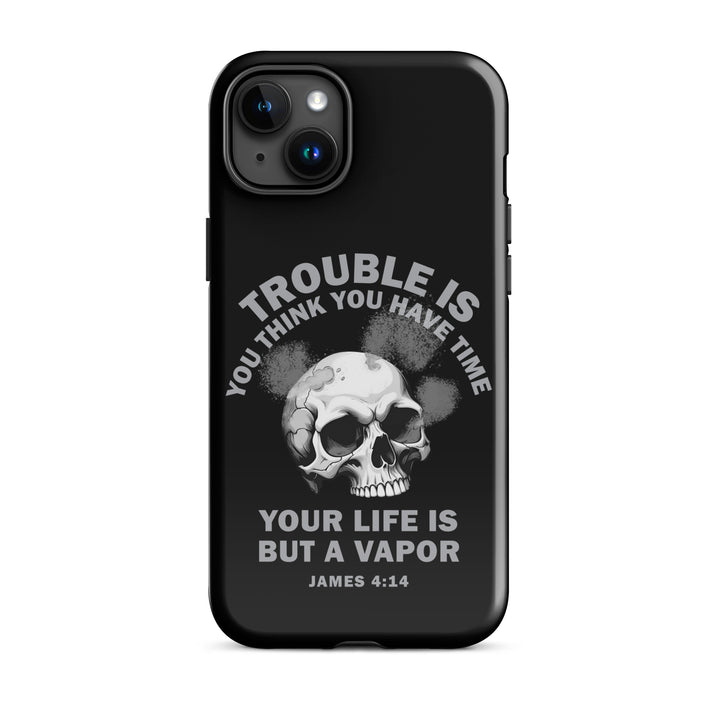 Christian Phone Case Life Is Vapor Black for iPhone® iPhone® Phone Cases Glossy iPhone 15 Plus 